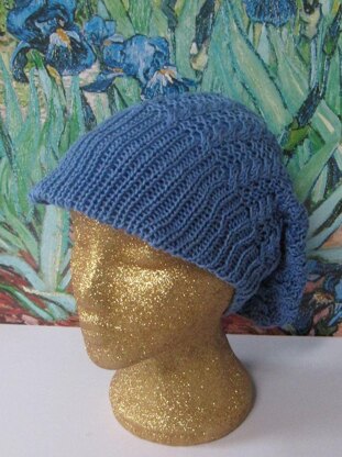 IRIS CABLE PEAK SLOUCH HAT