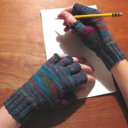 Beginner Fingerless Glove Knitting Pattern