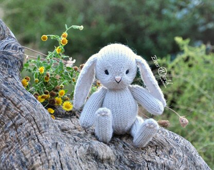 Bunny with pinafore dress