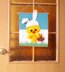 Easter bunny door hanger