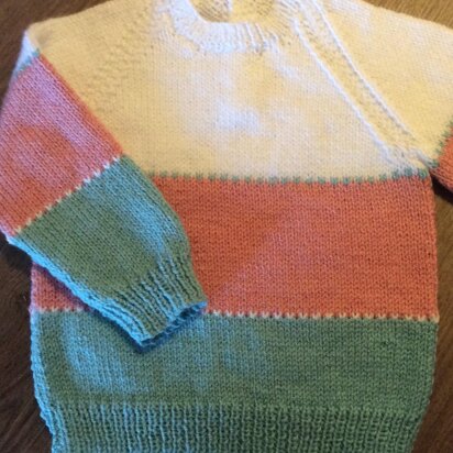 Tri -Colour Pullover