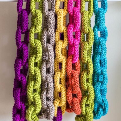 Crochet Chain Link Scarf