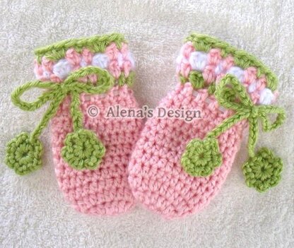 Blossom Baby Mittens