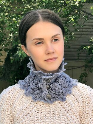 NEW Crochet Pattern: Floral Peony Neck Warmer scarf – Valerie Baber Designs