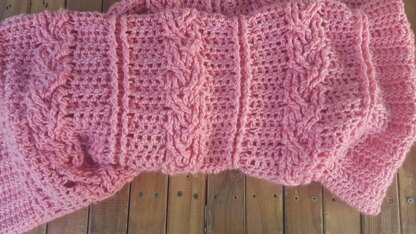Easy Cable Baby Blanket
