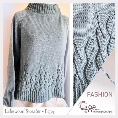 Lakewood Sweater - P254 - knitting pattern