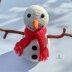 Seth the Snowman - UK Terminology - Amigurumi