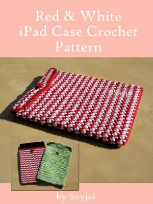 Red & White iPad Case Crochet Pattern