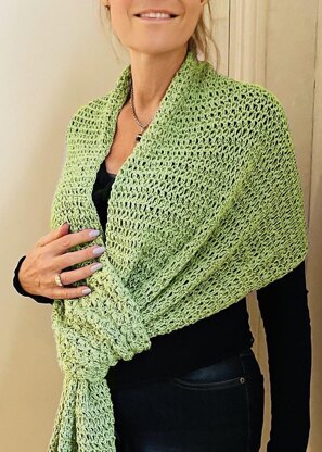 ITS A WRAP SLIP KNOT SUMMER SHAWL