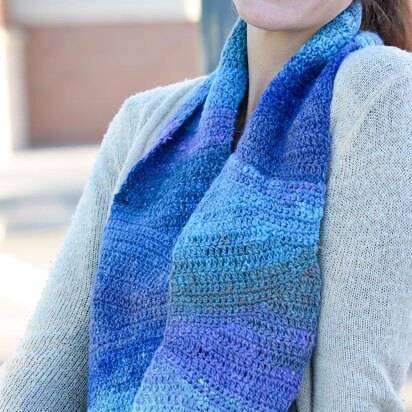 Lazy River Crochet Cowl