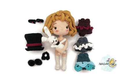 Doll crochet pattern tutorial "Fairylusion"