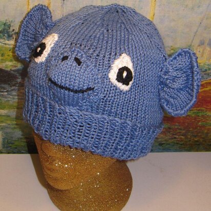 Blue Monkey Beanie Animal Hat