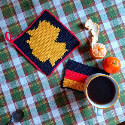 Germany Map Potholder