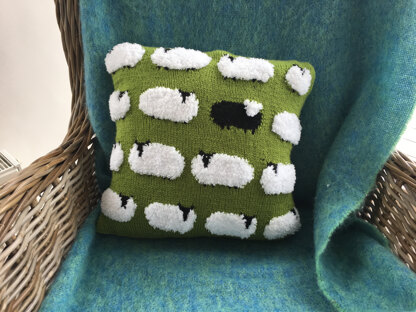 Flock of sheep cushion