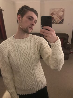 First Cable Knit Jumper