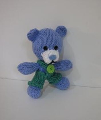 Mini Knitkinz Blue Bear