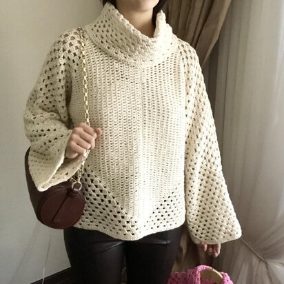 Arya Granny Hexa Turtleneck Sweater N 669