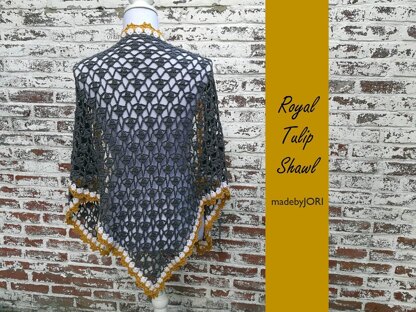 Royal Tulip shawl