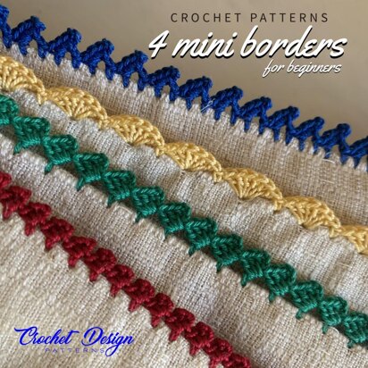 4 mini borders for crochet beginners