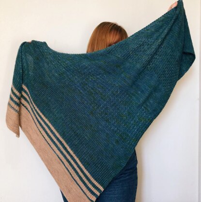 Math of Love Triangles shawl