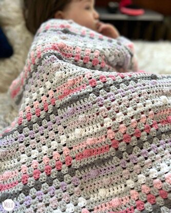 Granny Zigzag Rainbow Blanket