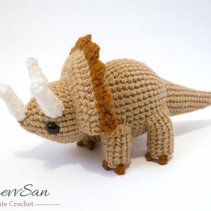 Amigurumi Triceratops Dinosaur