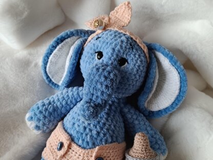 Plush Ellie the Elephant Crochet Pattern