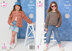 Sweater and Cardigan Knitted in King Cole Jamboree DK - P6349
