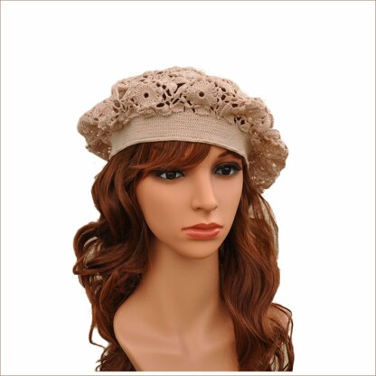 Irish lace beret