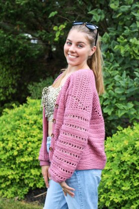 Pink Wine Cardigan