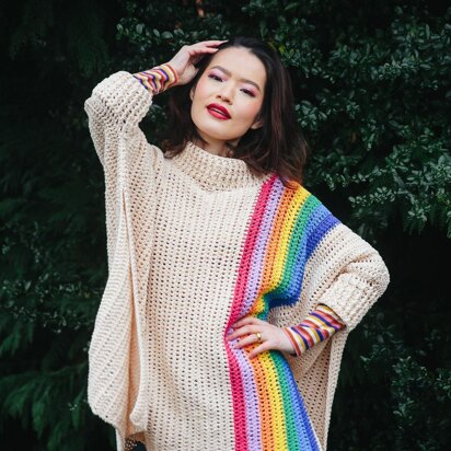 Colours Of The Rainbow Poncho