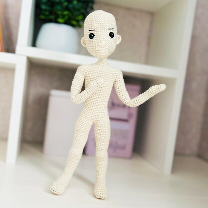 Crochet doll pattern, amigurumi boy doll, crochet boy body pattern, Boy body doll