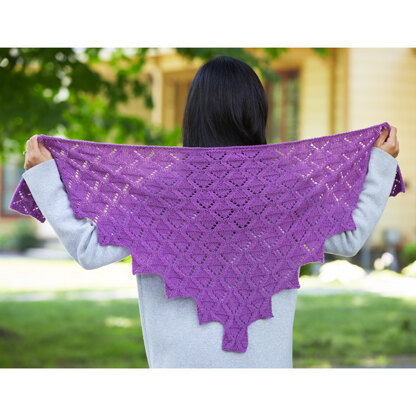 1154 Hertford - Shawl Knitting Pattern for Women in Valley Yarns Wachusett