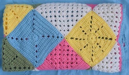 Classic Granny with a Twist Blanket