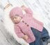 Round neck newborn cardigan 003