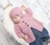 Round neck newborn cardigan 003