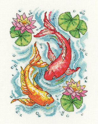 Heritage Fish Pond Counted Cross Stitch Kit
