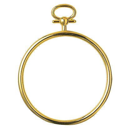 Vervaco Round Frame Gold Finish 7cm