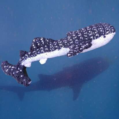 Whale shark & suckerfish - knitting pattern