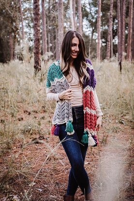 Wander Easy Crochet Shawl