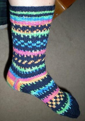 POTLUCK FAIR ISLE SOCKS