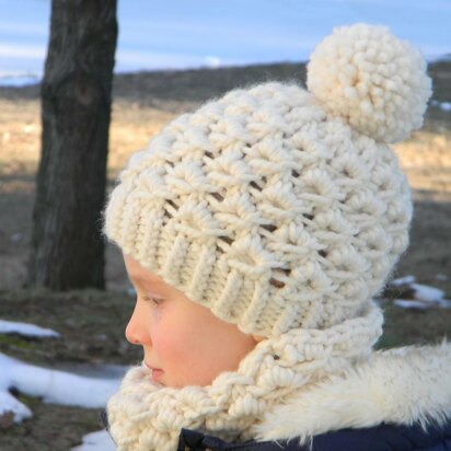 Whiteout Hat and Cowl Set