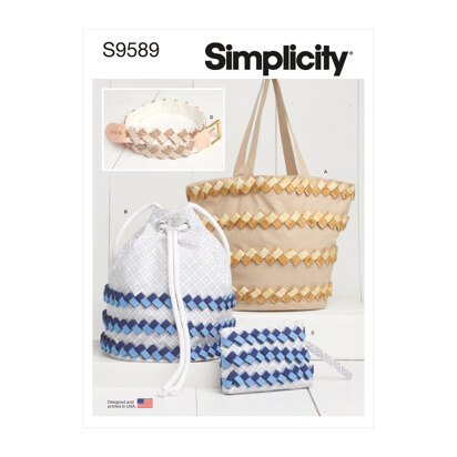Simplicity Fabric Chain and Embellished Accessories S9589 - Paper Pattern, Size One Size Only