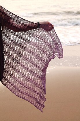 Feather & Fan Shawl