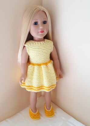 Lemon Shoes for Doll