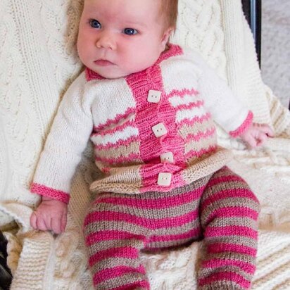 Curious baby zig zag cardigan