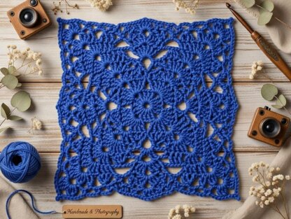 Crochet Square Motif Pattern – PDF + Video Tutorial