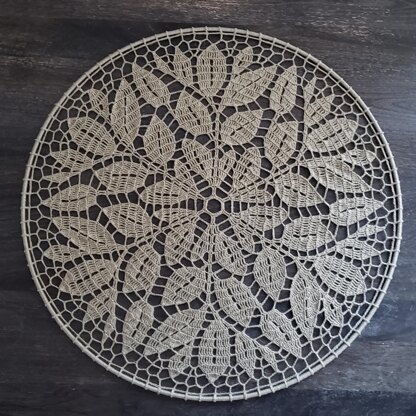 Mandala Leafy Vine - Crochet Wall Decor