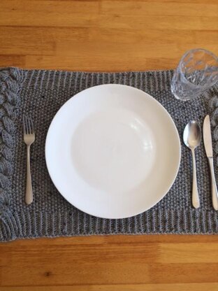 Cabled Seed Placemat