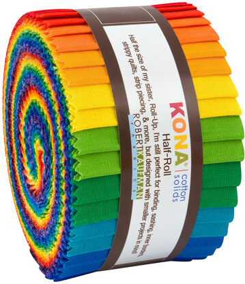 Robert Kaufman Kona Cotton Solids 2.5in Strip Roll - HR-156-24